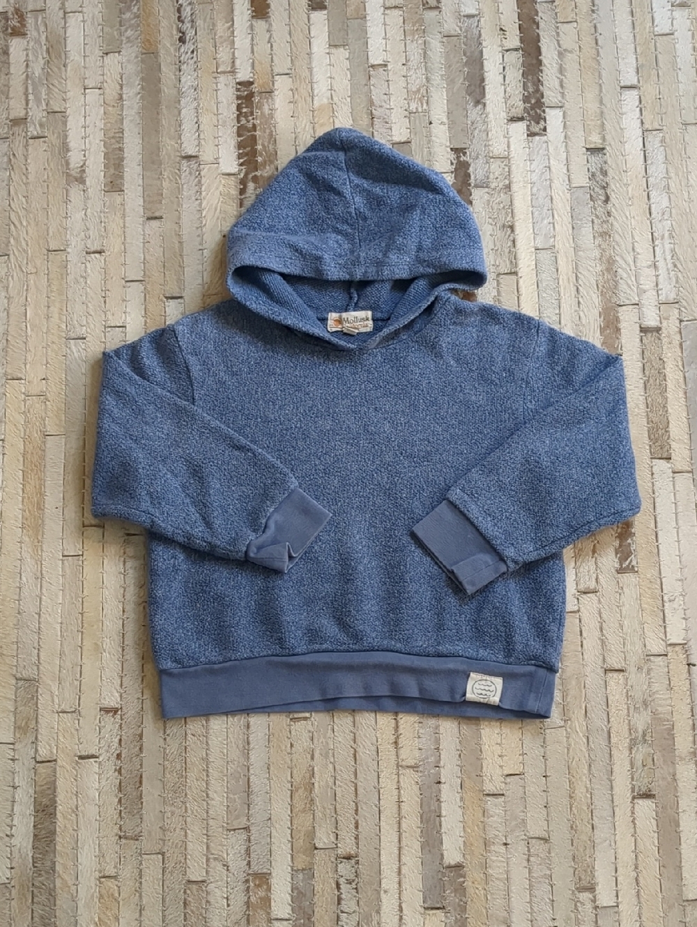 Mollusk Kids Size 10 True Blue Softest Hooded Sweatshirt